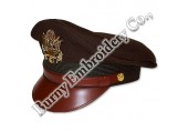 Military Officers Hands Embroidery Caps